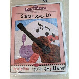 Piecemakers Guitar Sew-Lo Fabric Kit Unique Musical Quilt Project Fabric Incl